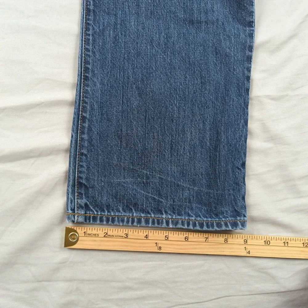 Gap Jeans‎ Mens 35x32 Blue 1969 Standard Distressed Casual Preppy Faded
